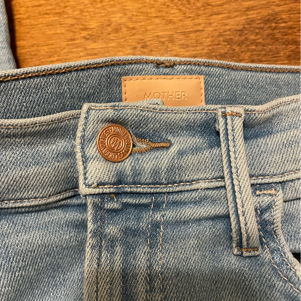 Mother Jeans The Hustler Ankle Light Blue Jeans 28 - Picture 13 of 17